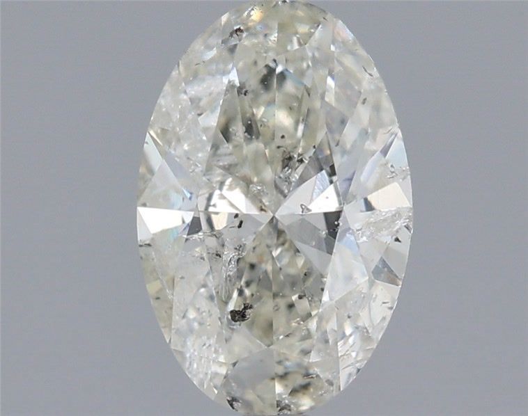 0.8 ct Přírodní Oval K I2