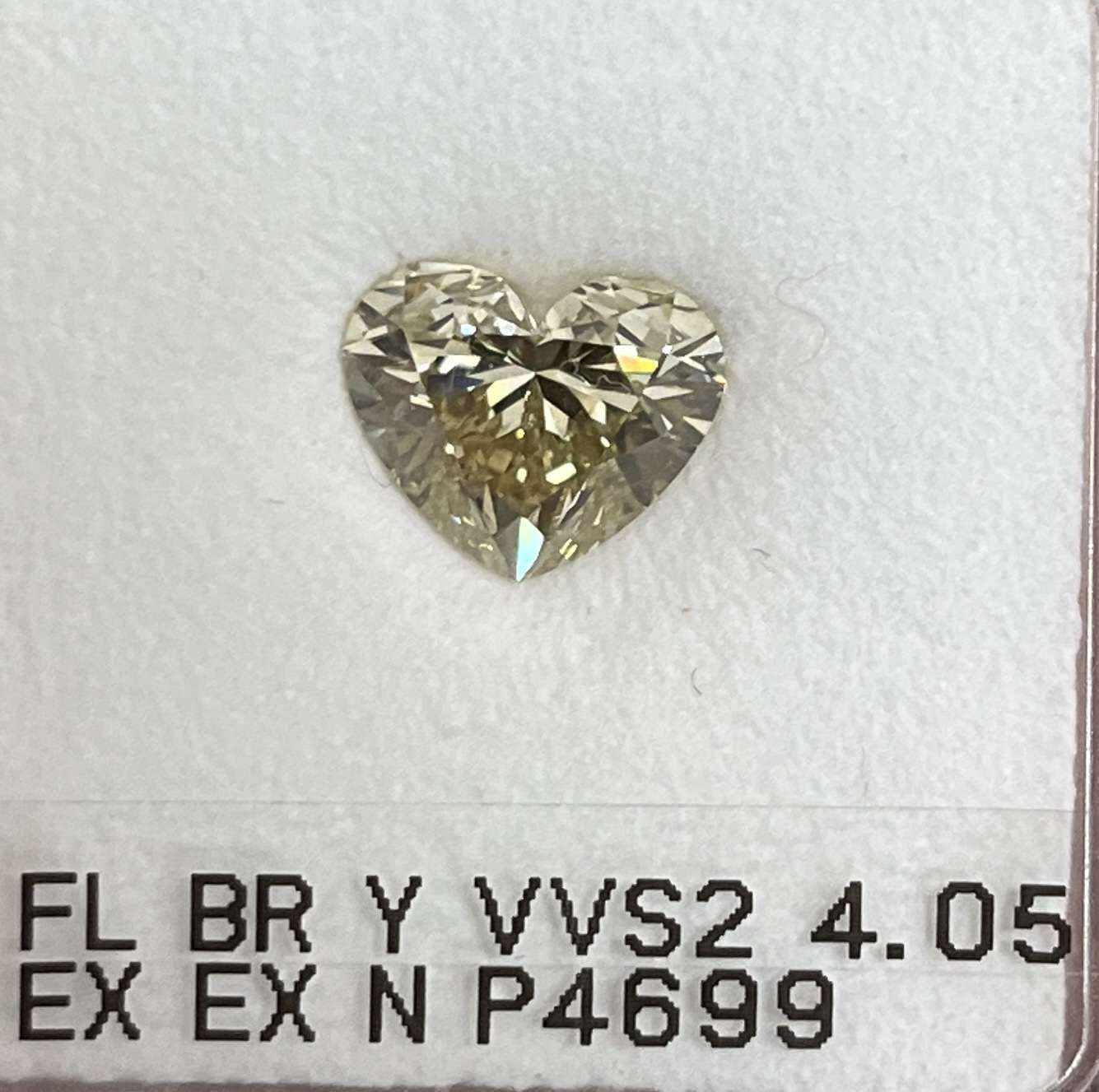 4.05ct  VVS2 HEART