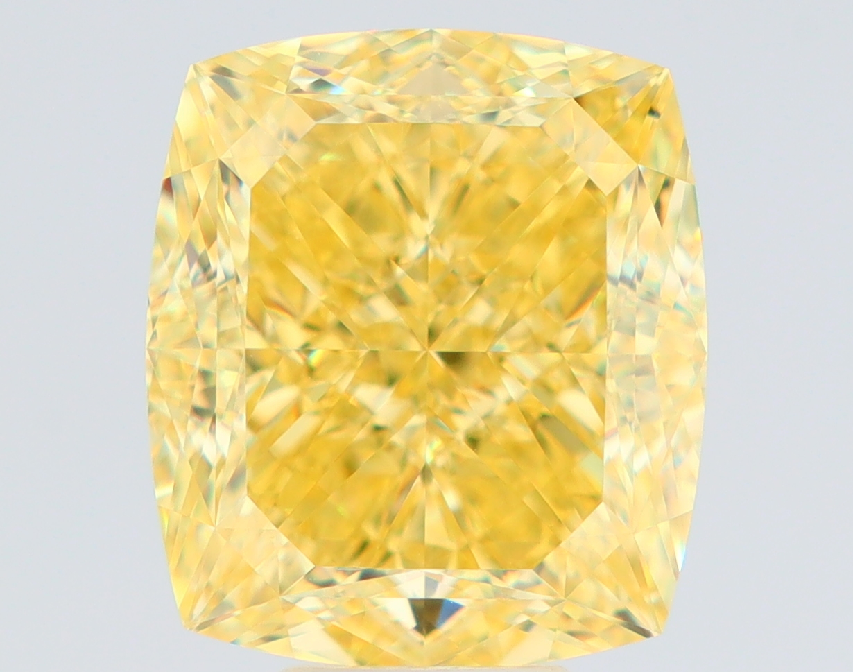 11.06 ct Přírodní Barevný Cushion VS2