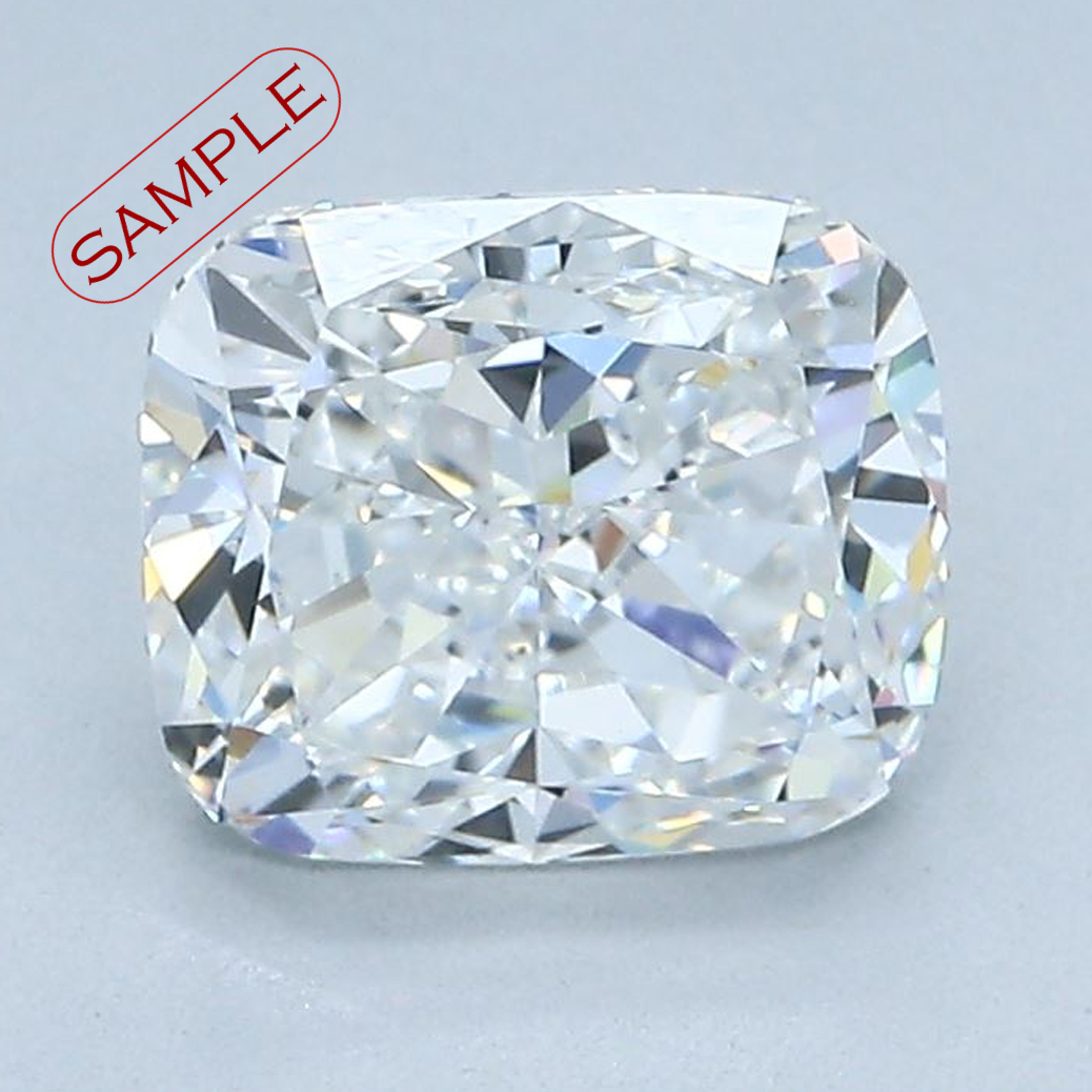 8.88 ct Přírodní Cushion D IF