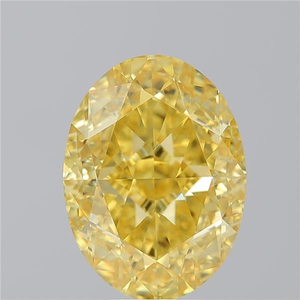 6.26 ct Přírodní Barevný Oval FC IF