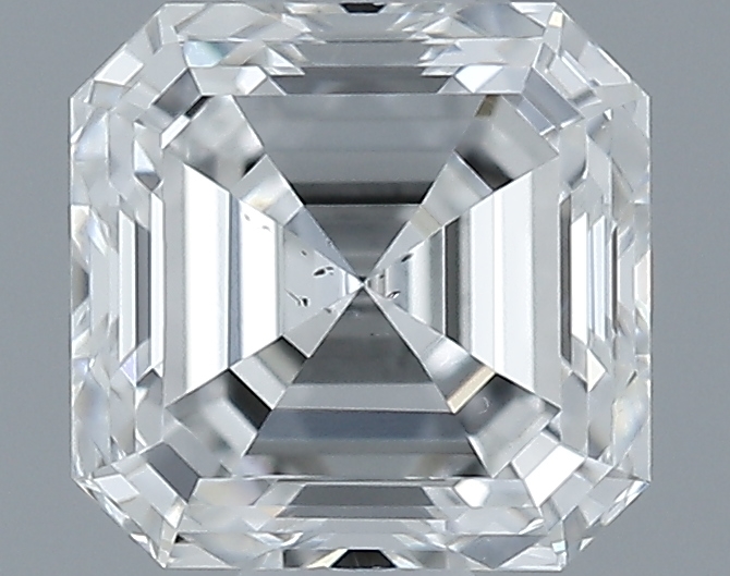 0.51 ct Přírodní Asscher F SI1