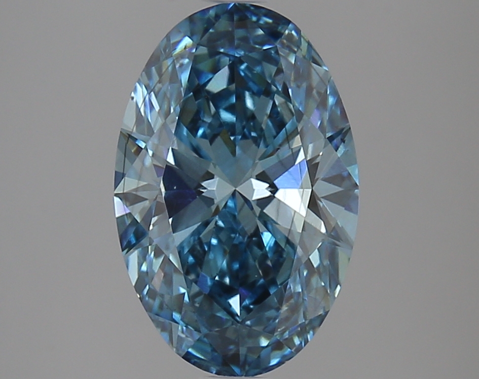 3 ct LabGrown Barevný Oval SI1