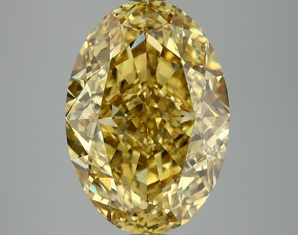 6.09 ct LabGrown Barevný Oval VS1
