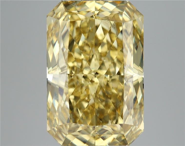 7.11ct Fancy Intense Yellow VS1 RADIANT