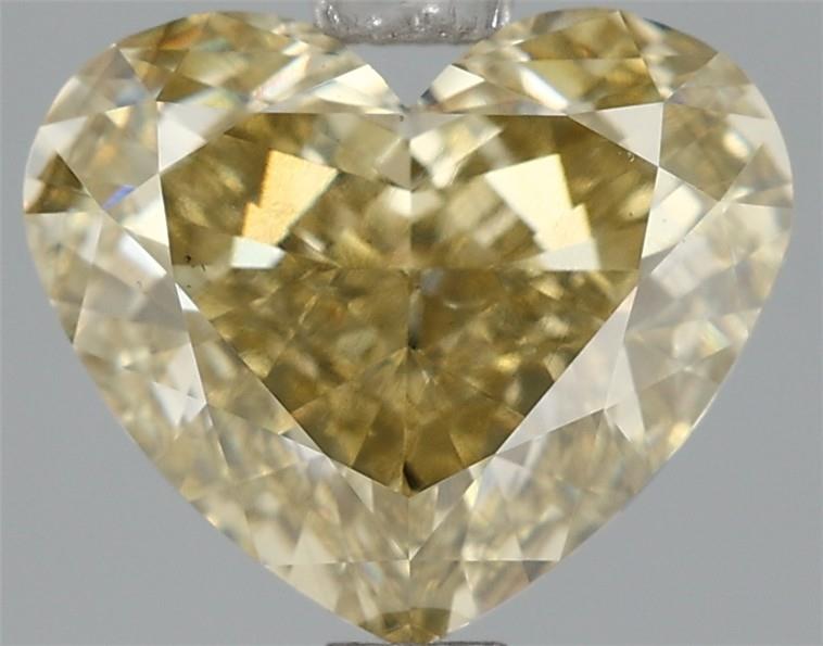 2.58ct Fancy Intense Yellow VS2 HEART