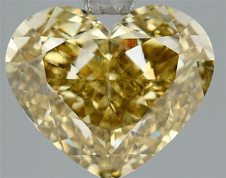 3.32ct Fancy Intense Yellow VS1 HEART