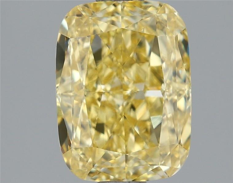 2.03ct FANCY 
VIVID 
YELLOW VS1 CUSHION