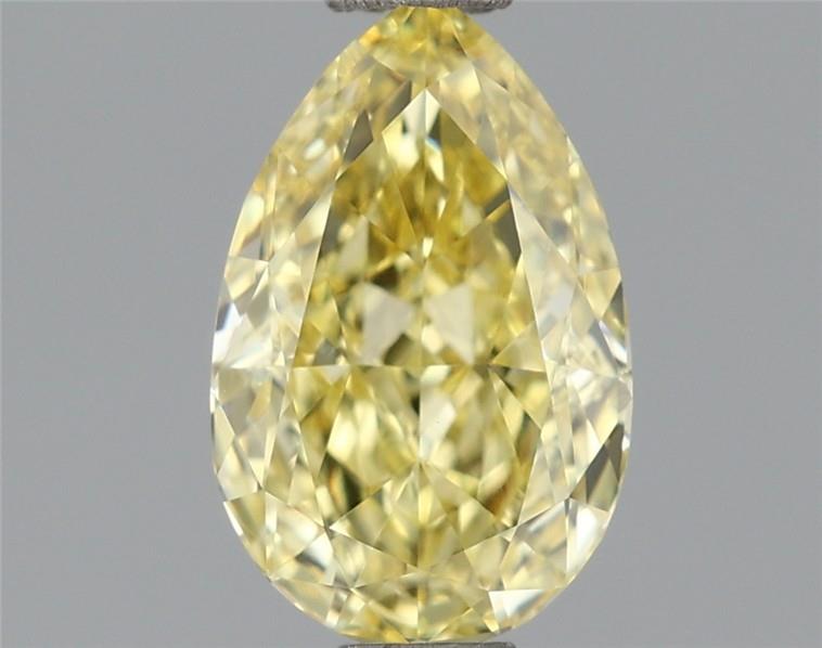 1.01ct FANCY 
VIVID 
YELLOW VVS2 PEAR MODIFIED BRILLIANT