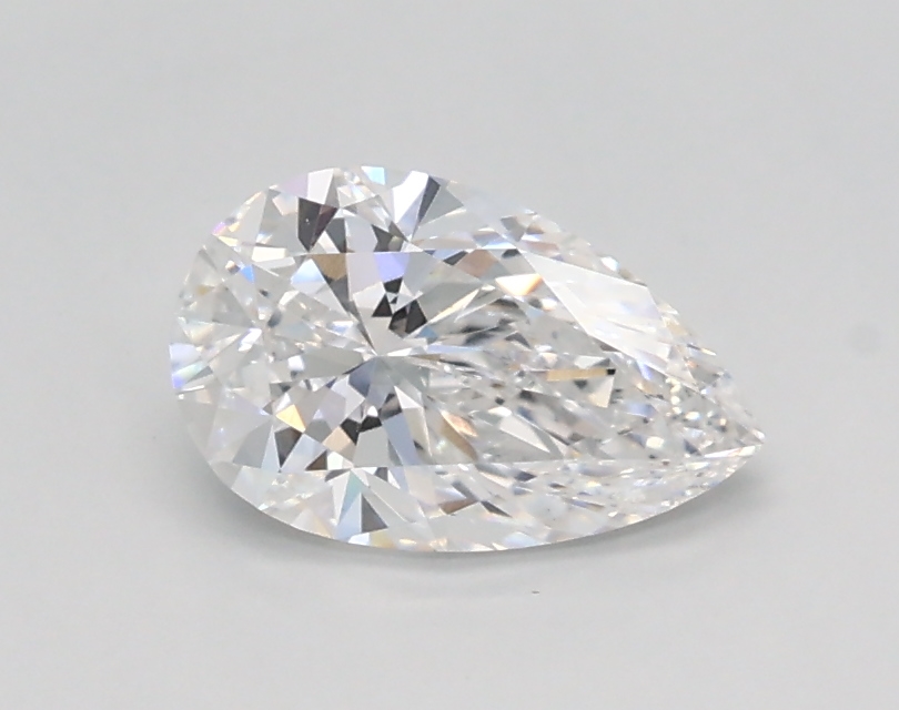 0.63 ct LabGrown Pear D VVS2
