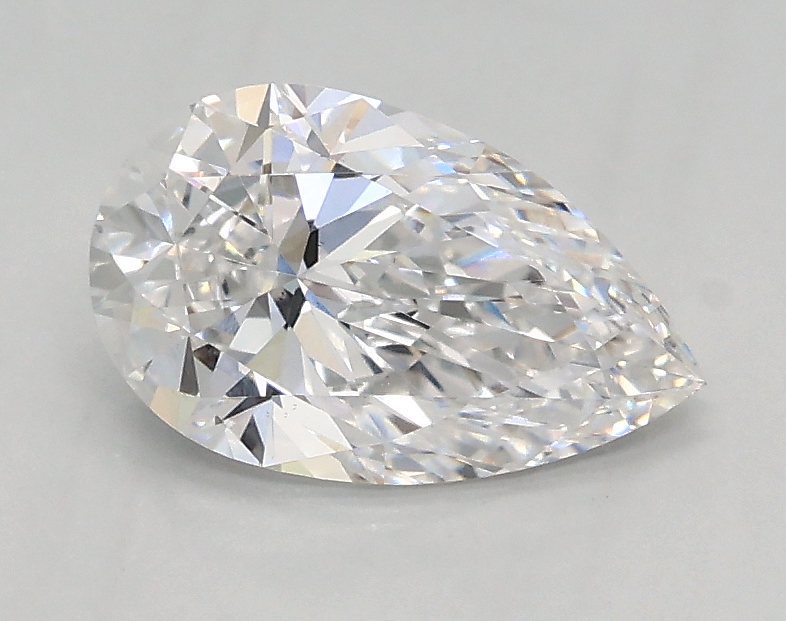 0.91 ct LabGrown Pear D VS1