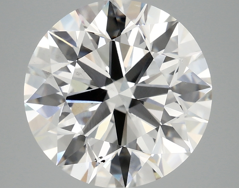 5.96 ct LabGrown Round brilliant F SI1