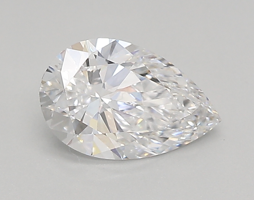 0.83 ct LabGrown Pear D VVS2