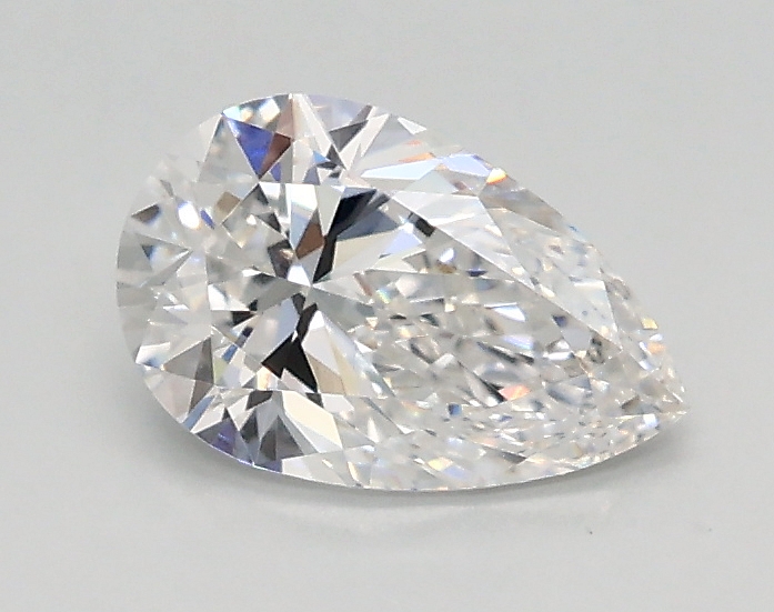 0.71 ct LabGrown Pear D VVS2
