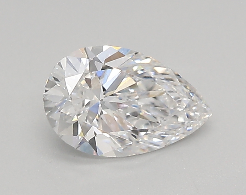 0.83 ct LabGrown Pear D VVS2
