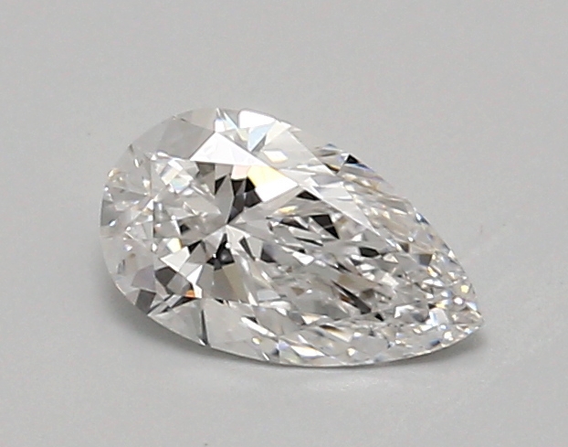 0.83 ct LabGrown Pear D VVS2