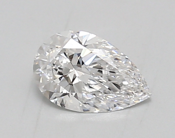 0.66 ct LabGrown Pear D VVS1