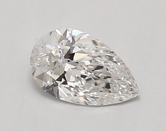 0.64 ct LabGrown Pear D VVS2