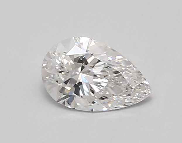 0.63 ct LabGrown Pear D VVS2