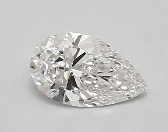 0.63 ct LabGrown Pear D VVS2