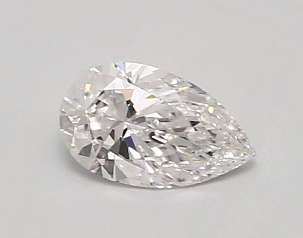 0.64 ct LabGrown Pear D VVS2