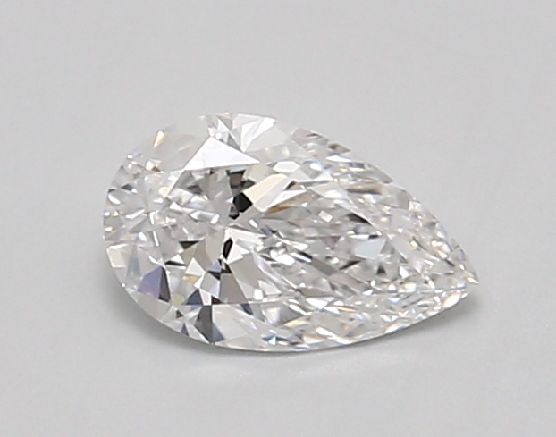 0.81 ct LabGrown Pear D VVS2